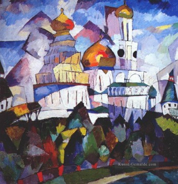 Kirchen neu jerusalem 1917 Aristarkh Vasilevich Lentulov Ölgemälde